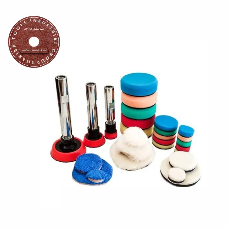 مجموعه 24 عددی صفحه پلیت و شفت میله پد تبدیل دستگاه پولیش روتاری